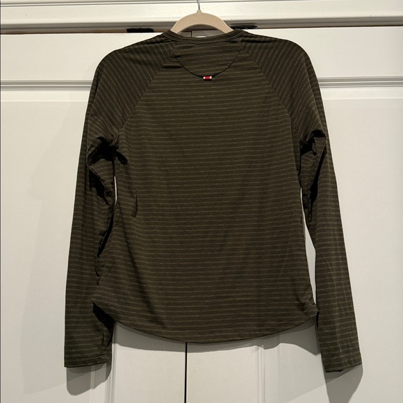 Tracksmith Olive Striped Horizon Long Sleeve - Picture 4 of 4